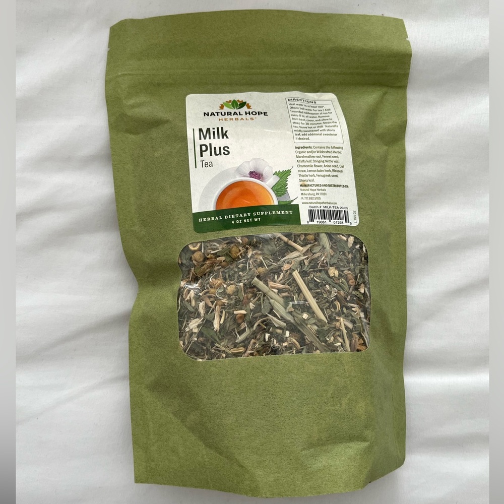 Tea for breastmilk supply (new, never opened) :  “Milk Plus Tea” : Natural Hope